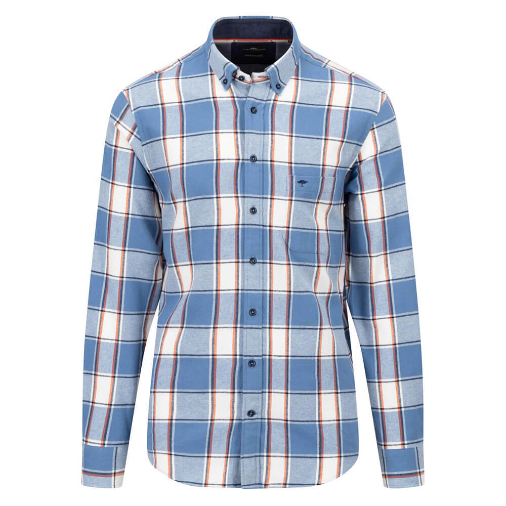 Fynch Hatton Premium Flannel Check Cotton Shirt